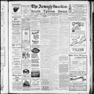 cover page of Armagh Guardian published on April 1, 1927