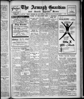 cover page of Armagh Guardian published on September 28, 1956