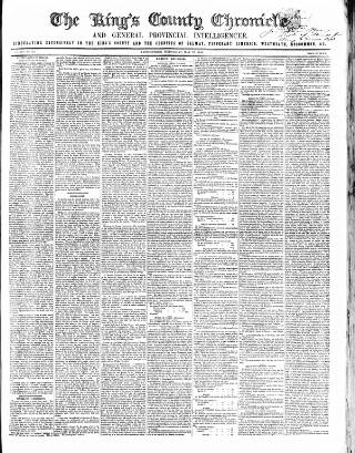 cover page of Kings County Chronicle published on May 22, 1850