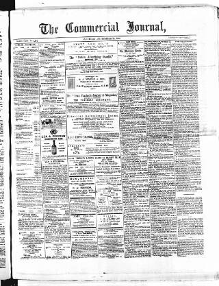 cover page of Commercial Journal published on September 28, 1872