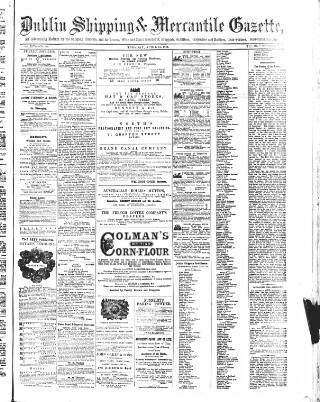 cover page of Dublin Shipping and Mercantile Gazette published on April 11, 1871