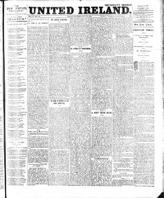 cover page of Flag of Ireland published on September 28, 1895