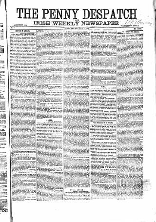 cover page of Penny Despatch and Irish Weekly Newspaper published on June 13, 1863
