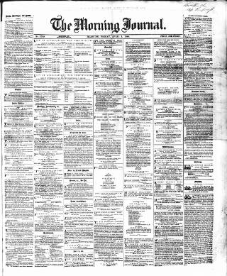 cover page of Glasgow Morning Journal published on April 1, 1864