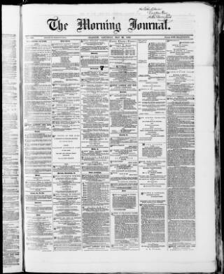 cover page of Glasgow Morning Journal published on May 22, 1869