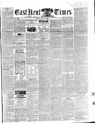 cover page of East Kent Times published on May 14, 1864