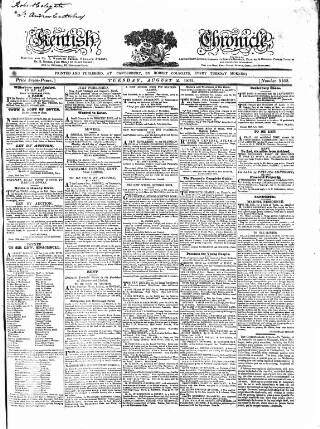 cover page of Kentish Weekly Post or Canterbury Journal published on August 2, 1831