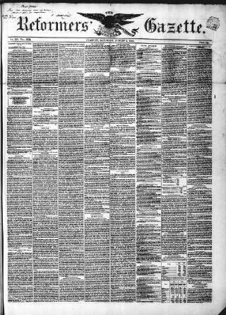cover page of Glasgow Gazette published on August 2, 1851