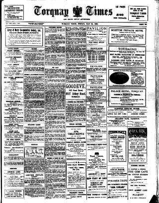 cover page of Torquay Times and South Devon Advertiser published on May 22, 1925
