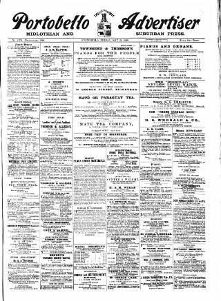 cover page of Portobello Advertiser published on May 22, 1896
