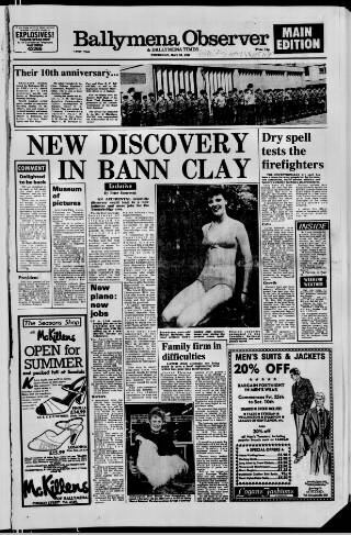 cover page of Ballymena Observer published on May 22, 1980