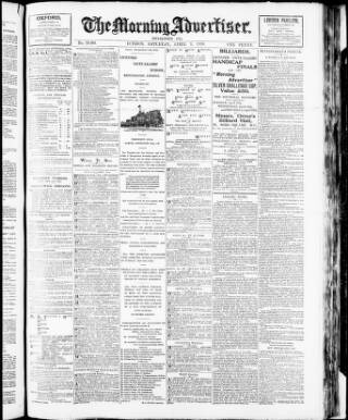 cover page of Morning Advertiser published on April 1, 1916