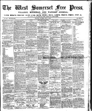 cover page of West Somerset Free Press published on June 13, 1896