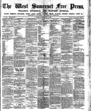 cover page of West Somerset Free Press published on May 22, 1897