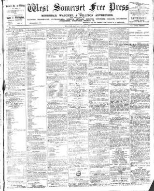 cover page of West Somerset Free Press published on April 1, 1911