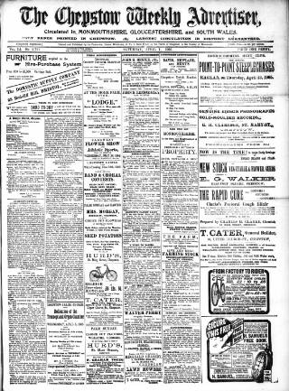 cover page of Chepstow Weekly Advertiser published on April 1, 1905