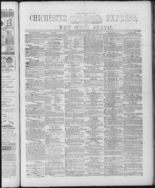 cover page of Chichester Express and West Sussex Journal published on April 1, 1890