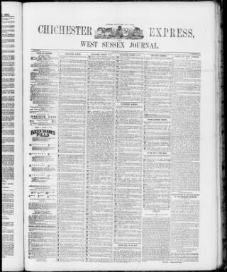 cover page of Chichester Express and West Sussex Journal published on April 1, 1902