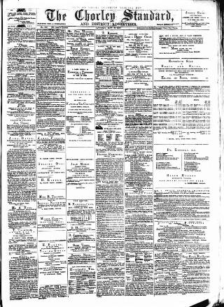 cover page of Chorley Standard and District Advertiser published on May 22, 1875