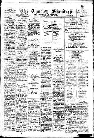 cover page of Chorley Standard and District Advertiser published on April 1, 1876