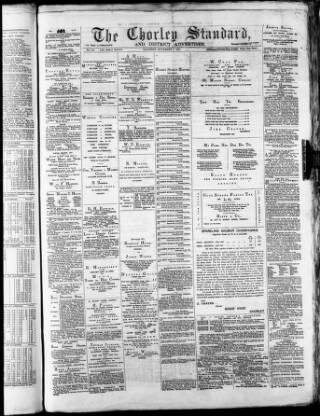 cover page of Chorley Standard and District Advertiser published on November 2, 1878