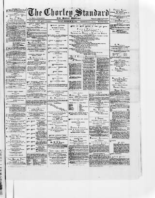 cover page of Chorley Standard and District Advertiser published on December 24, 1886