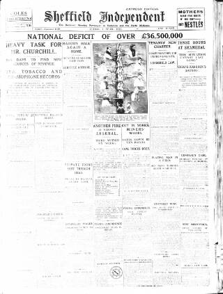 cover page of Sheffield Independent published on April 1, 1927