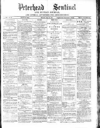 cover page of Peterhead Sentinel and General Advertiser for Buchan District published on May 22, 1891