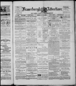 cover page of Fraserburgh Advertiser published on April 1, 1898