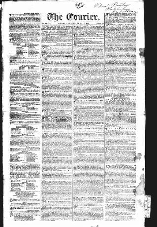 cover page of London Courier and Evening Gazette published on April 1, 1831