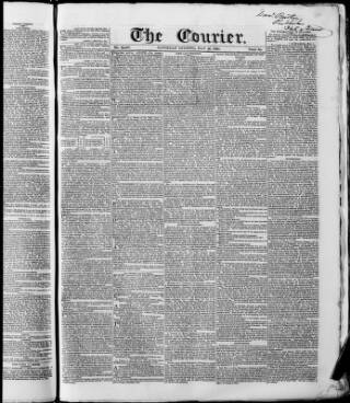 cover page of London Courier and Evening Gazette published on May 22, 1841