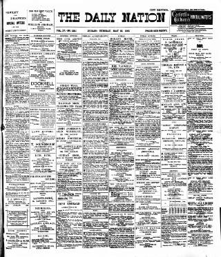 cover page of Dublin Daily Nation published on May 22, 1900