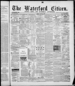 cover page of Waterford Citizen published on May 22, 1896
