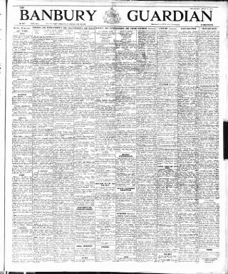 cover page of Banbury Guardian published on April 1, 1954