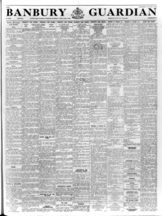 cover page of Banbury Guardian published on August 2, 1956