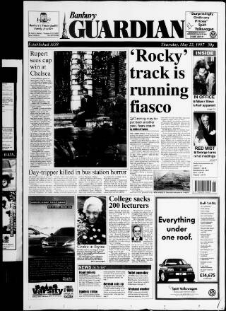 cover page of Banbury Guardian published on May 22, 1997