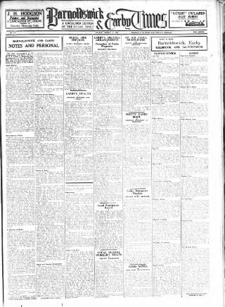 cover page of Barnoldswick & Earby Times published on August 2, 1940