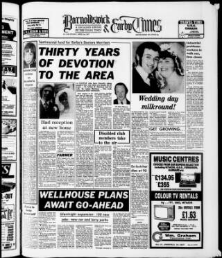 cover page of Barnoldswick & Earby Times published on April 1, 1977