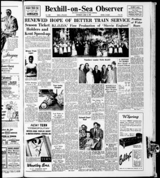 cover page of Bexhill-on-Sea Observer published on June 13, 1959