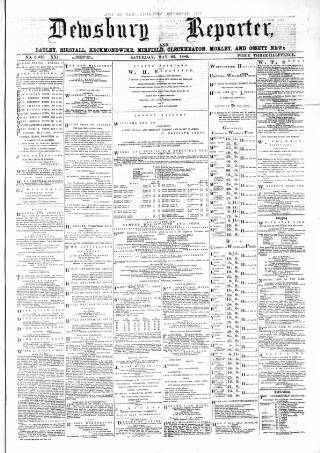 cover page of Dewsbury Reporter published on May 22, 1880