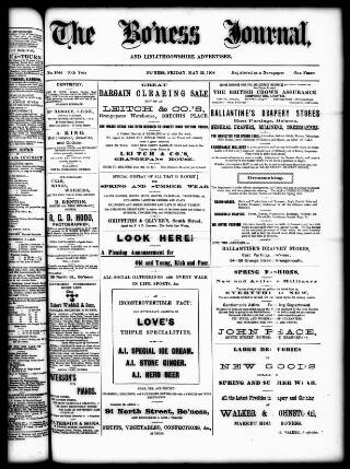 cover page of Bo'ness Journal and Linlithgow Advertiser published on May 22, 1908
