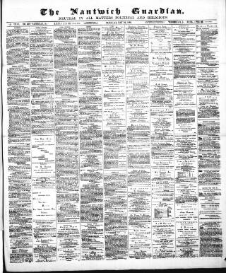 cover page of Nantwich Guardian published on May 22, 1880