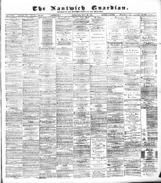 cover page of Nantwich Guardian published on May 22, 1886