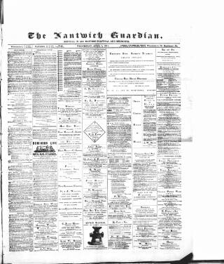 cover page of Nantwich Guardian published on April 1, 1891