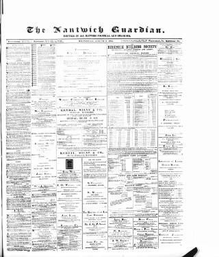 cover page of Nantwich Guardian published on August 2, 1893