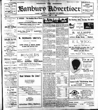 cover page of Banbury Advertiser published on June 13, 1929