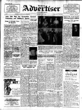 cover page of Banbury Advertiser published on April 1, 1953