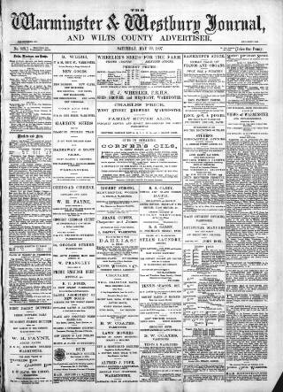 cover page of Warminster & Westbury Journal published on May 22, 1897