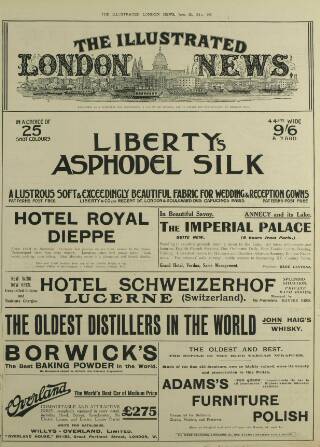 cover page of Illustrated London News published on June 13, 1914