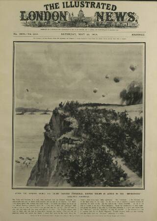 cover page of Illustrated London News published on May 22, 1915